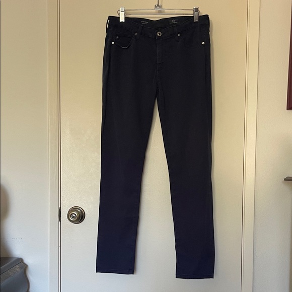 AG Adriano Goldschmied Navy Blue Straight Leg Jeans - Picture 1 of 5